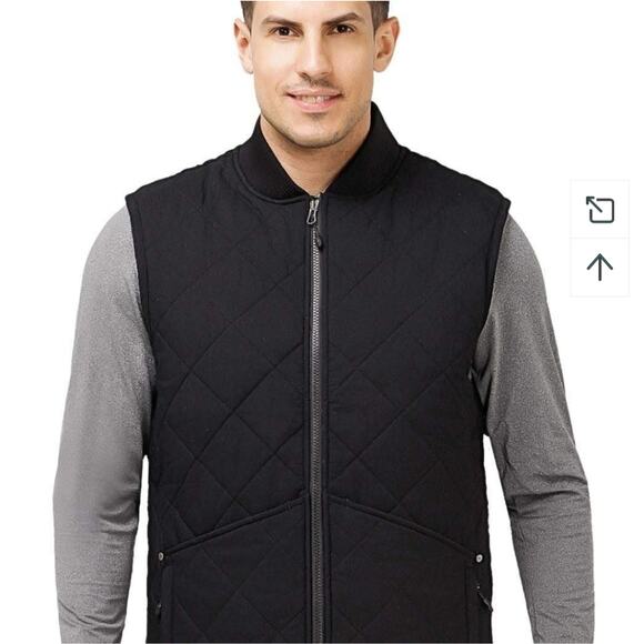 NWT Men Diamond Quilted Lightweight Insulated Vest - Picture 11 of 13